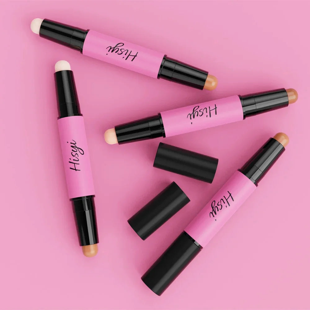 Dual-tone Highlight Contour Stick Brighten Conceal Multi-look Makeup Qme