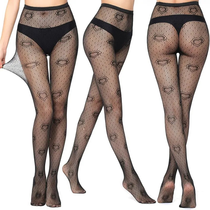 Sexy Fishnet Stockings Black Lolita Body Socks Kawaii Long Fish Net Qme K-9 one size