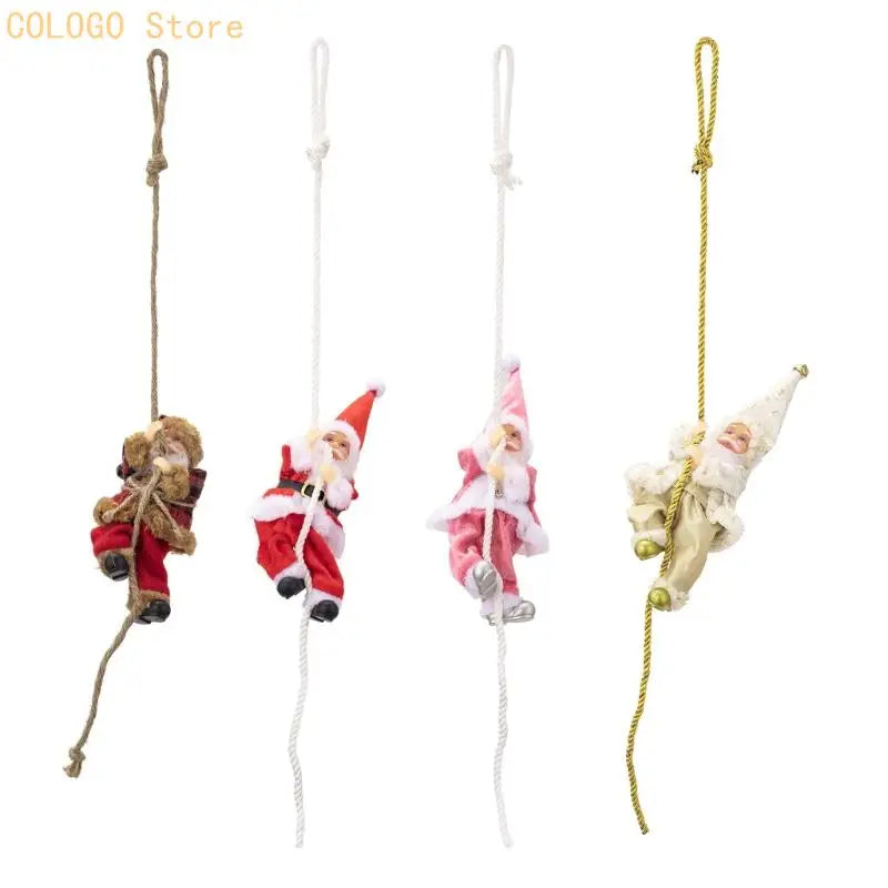 Santa Clause Resin Hanging Ornament Christmas Tree Decorations Door Qme
