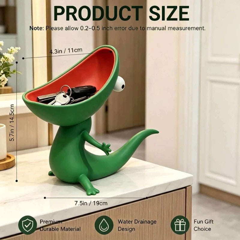 Deluxe Reptile Collection Slim Snake Soap Box Key Holder Desk Decor Qme