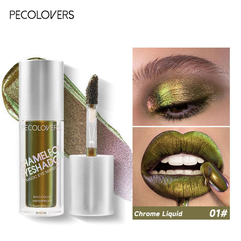 Multi-chrome Shifting Pigments Chameleon Liquid Eyeshadow Long Qme 01