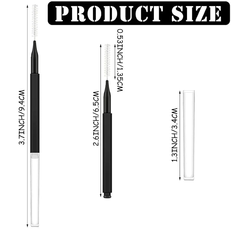 5/10/50PCS Mini Eyebrow Brush Brow Perm Brush Disposable Brow Lifting Brushes Bendable Micro Eyelash Brush Applicators Tools Qme