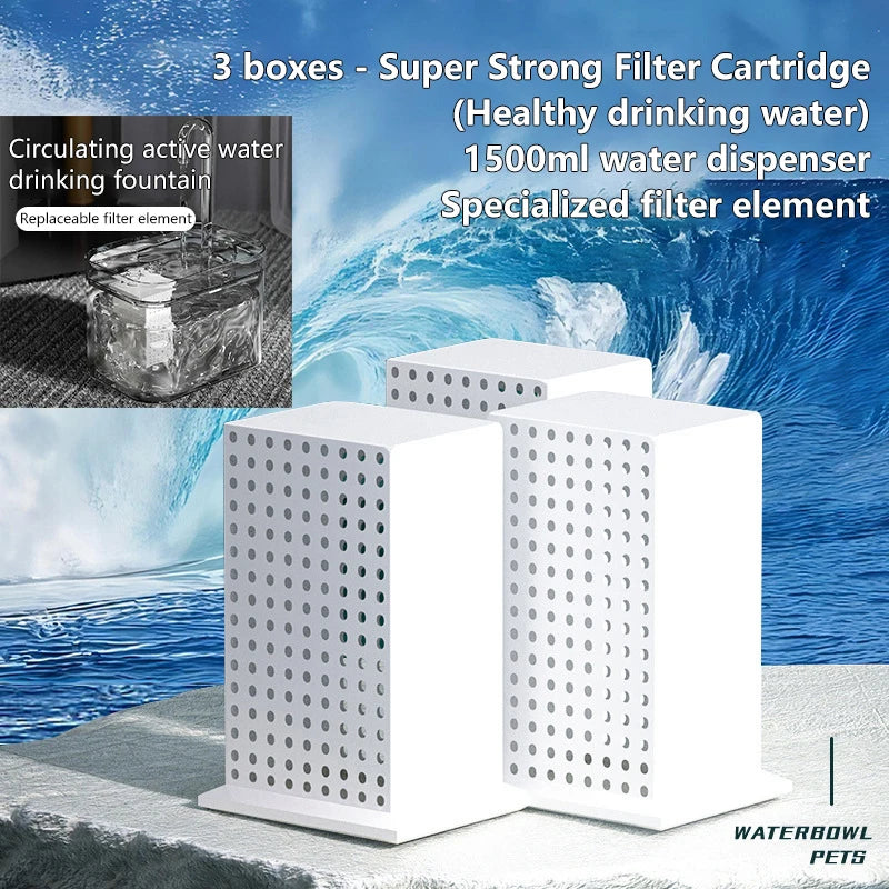Pet Friendly Activated Carbon Sponge Water Fountain Filters for Cats Qme