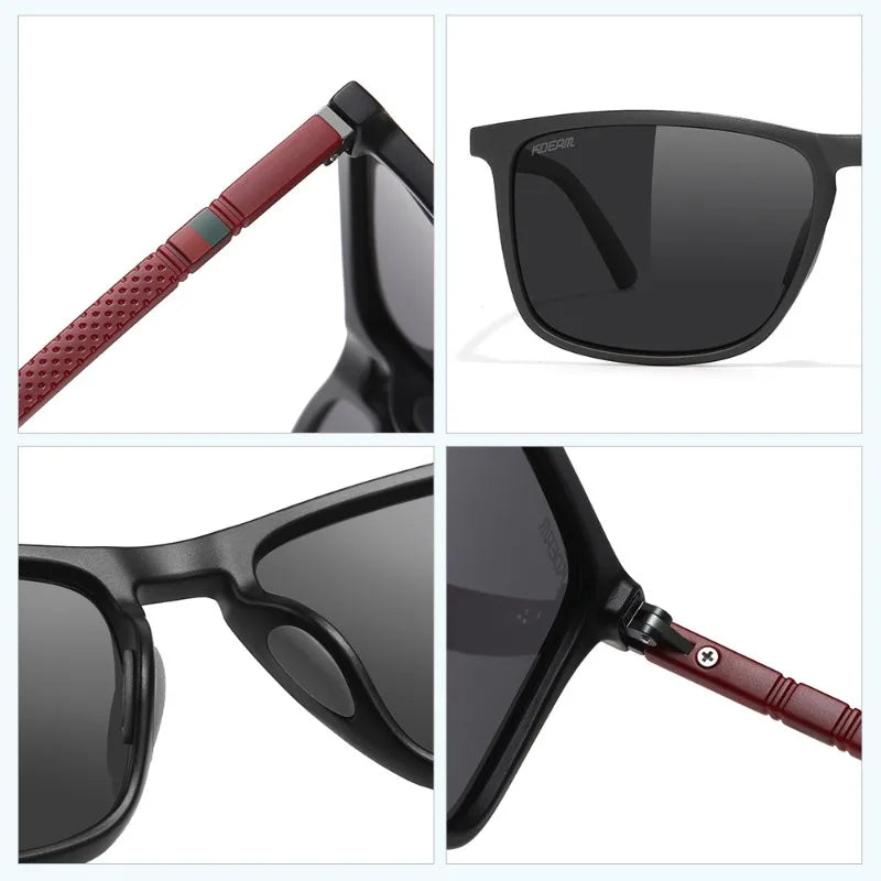 Tide Large Square Polarized Sunglasses Outdoor Mountaineering Shading Qme
