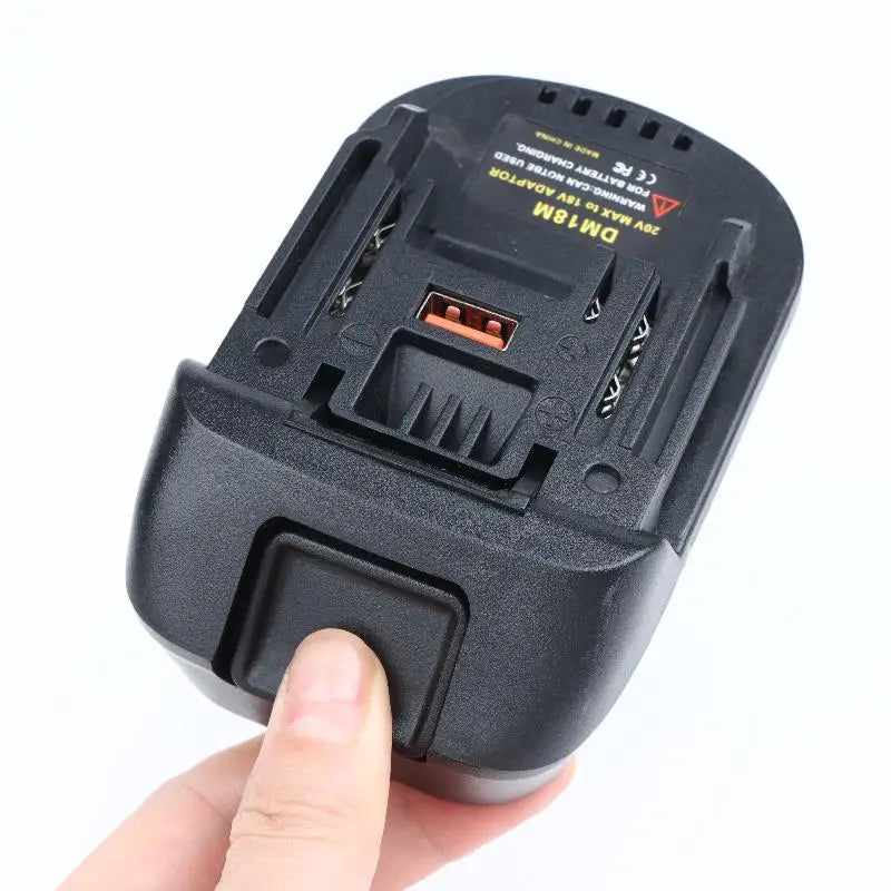 DM18M Compatible ABS Battery Adapter Stable Power Output Accessory Qme