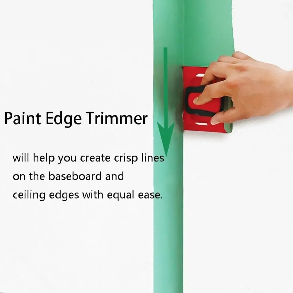 Red Paint Edger Wall Ceiling Corner Painting Brush Color Separator Trimmer Tool Applicator Edge Painting Tools for Wall Painting Qme