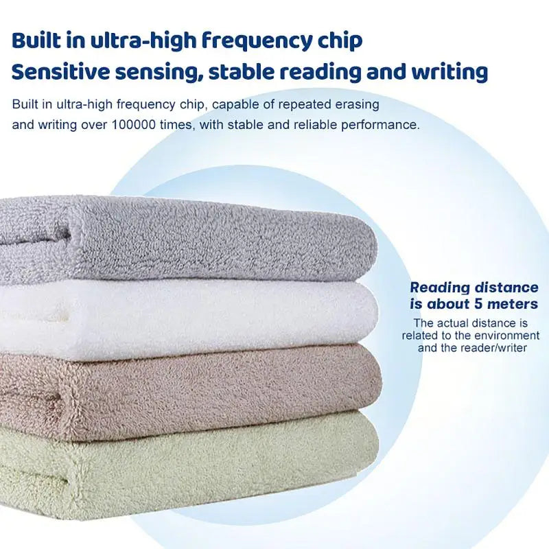 Heat Resistant RFID UHF Tags Laundry Stickers Washable Adhesive Qme