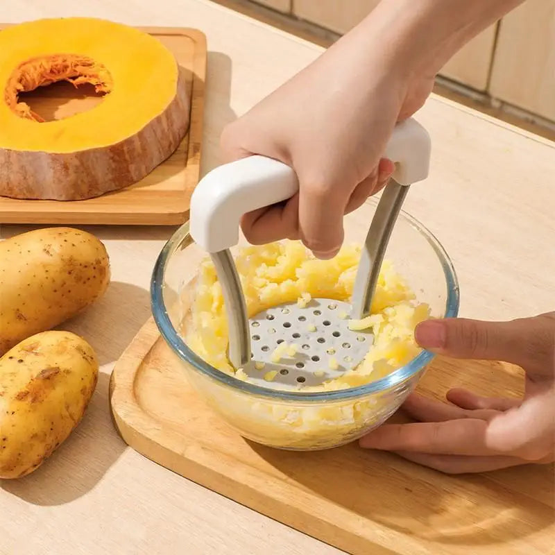 Durable Manual Potato Masher Heavy Duty Non-slip Grip Vegetable Ricer Qme