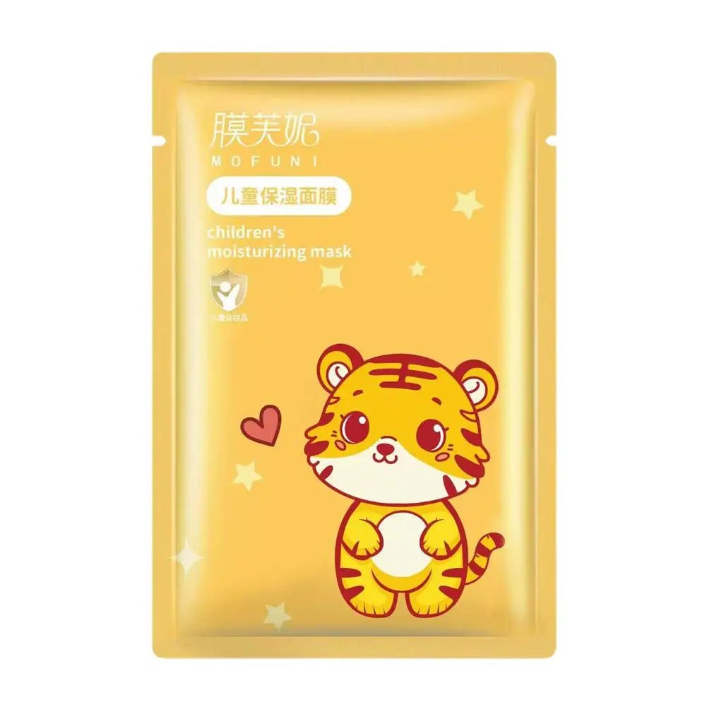Animal Spa Masks Kids Facial Mask Gentle Hydrating Moisturizing Qme tiger 5pcs
