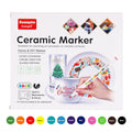 12 Colors Ceramic Paint Marker Pens Acrylic Paint Pens, for Art DIY Ceramic Painting, Wood, Paint Glass Drawing Supplies Qme 12 Colors