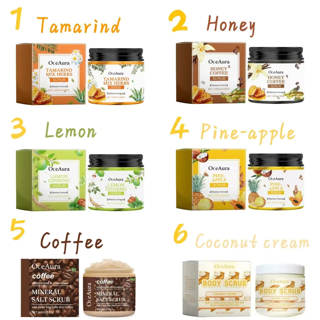 Body Scrub Cream for Bath Shower Deep Cleaning Whitening Exfoliating Removal Melanin Repair Brighten Moisturizing No Tight Qme