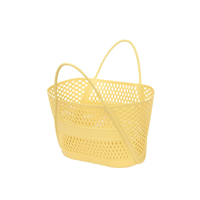 Household Hamper Categorized Wash Storage Basket Plastic Drainage Qme Yellow