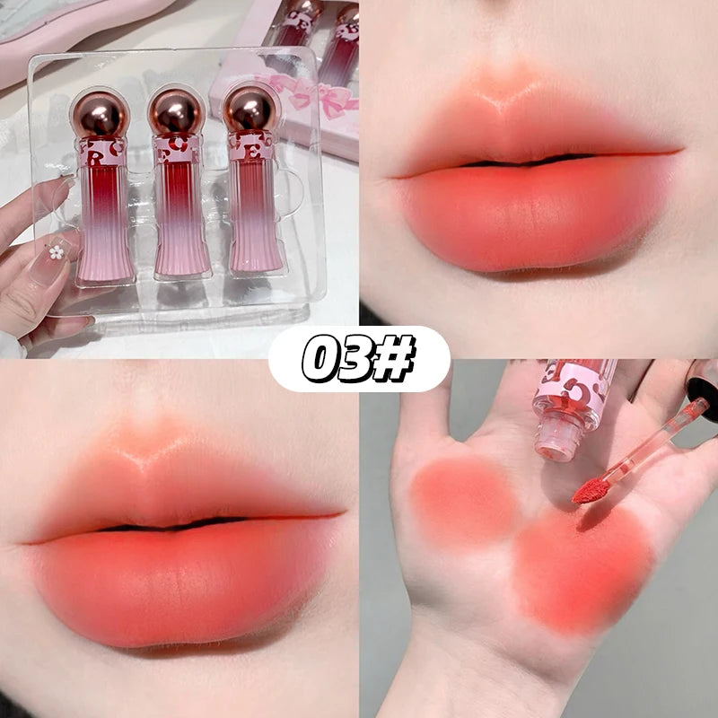 Gege Bear Velvet Mist Lip Glaze Matte Clay Long-lasting Non-drying Qme GX1388-3