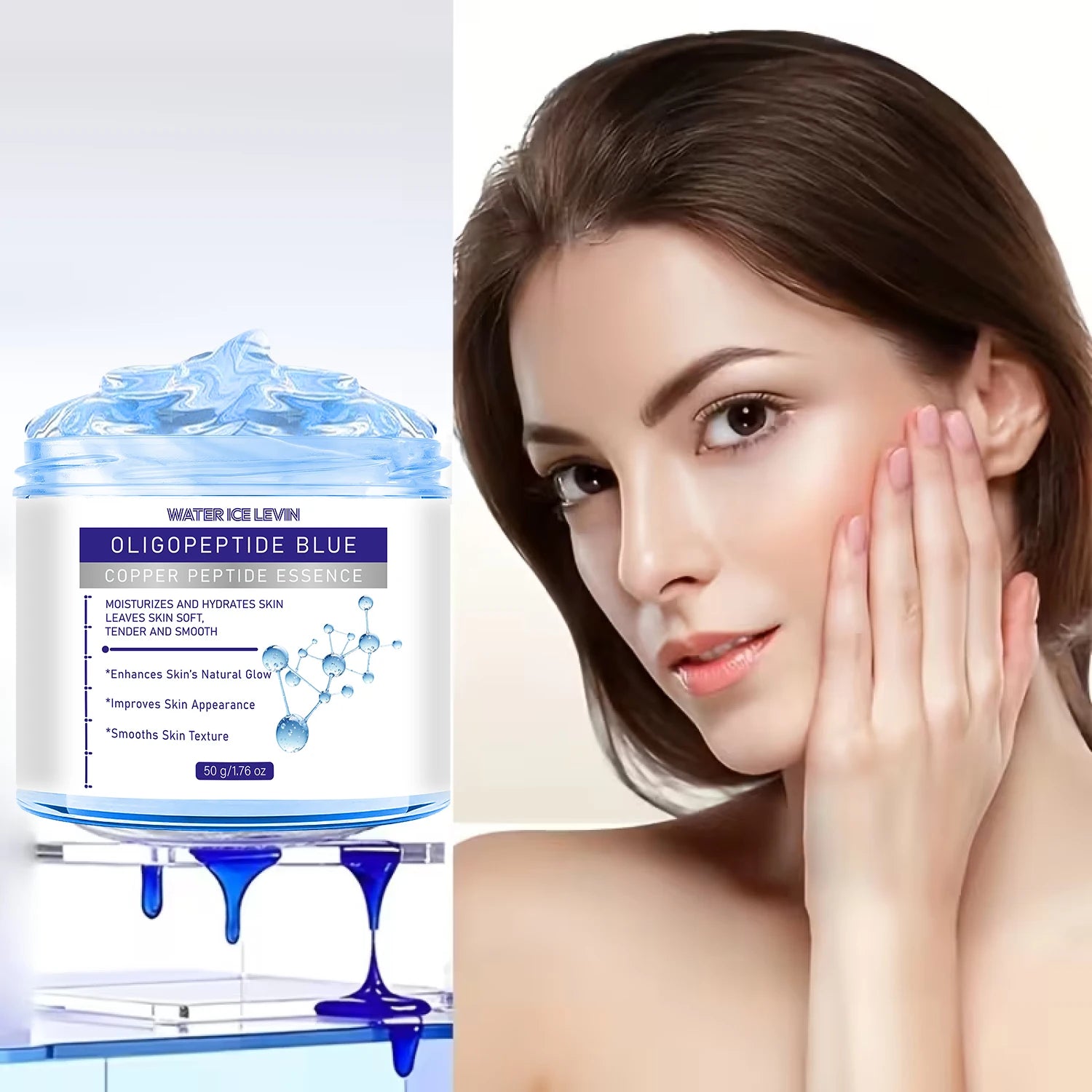 Collagen Copper Peptide Body Care Lotion, Hydrating to Smooth Skin & Boost Natural Glow Qme
