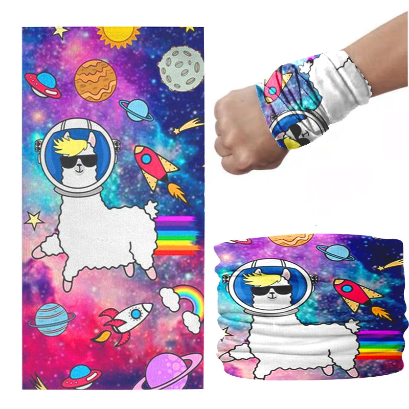 Cute Cartoon Sheep Headdress Romantic 3D Printing Female Summer Qme