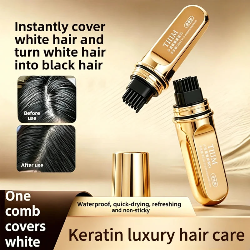 Grey Hair Cover Up Stick Root Concealer Pen Brush Sweatproof Long Qme