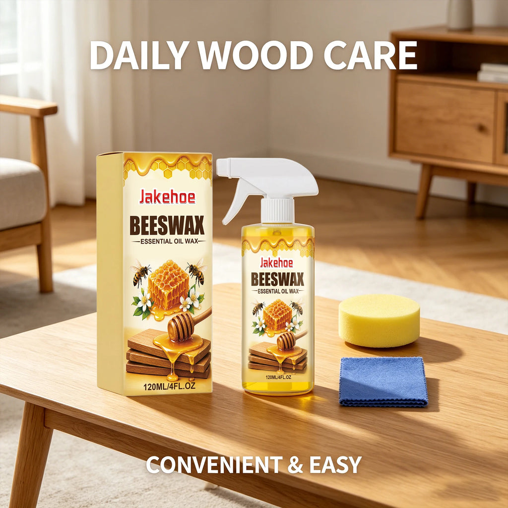 Beeswax Furniture Polish Spray Remove Scratches Restoring Shine Waterproof Routine Maintenance Natural Wood Beeswax Conditioner Qme