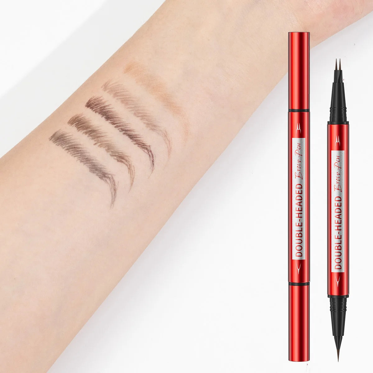 Ultra Fine Eyebrow Pen Long Last Smudge Proof Waterproof Sweat-Proof High Pigmented Easy Applying Liquid Eyeliner Pencil Qme