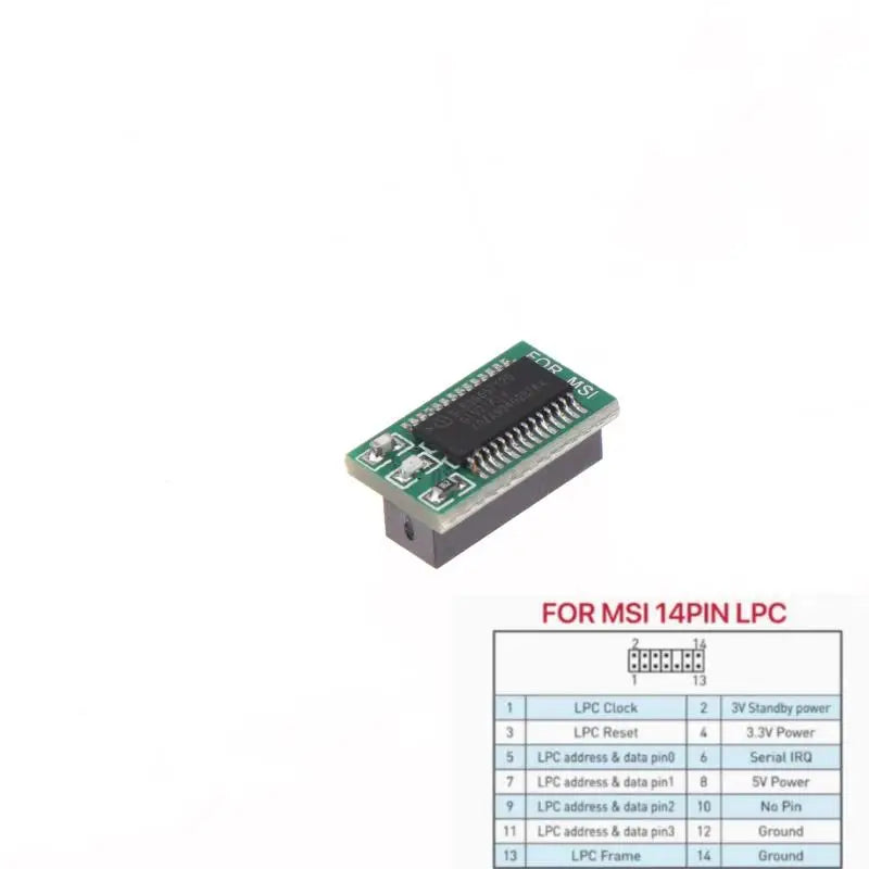 TPM 2 0 Module 12 14 18Pin Motherboard MSI GIGABYTE ASRock Security Qme For MSI 14PIN LPC