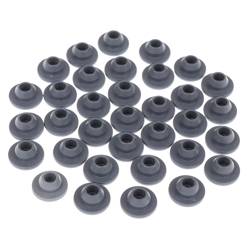 100Pcs Rubber Stoppers Self Sealing Injection Ports For 13mm Glass Bottles Qme