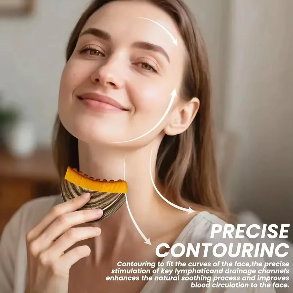 Lymph Contour Facial Brush Lymphatic Drainage Massager Ergonomically Qme