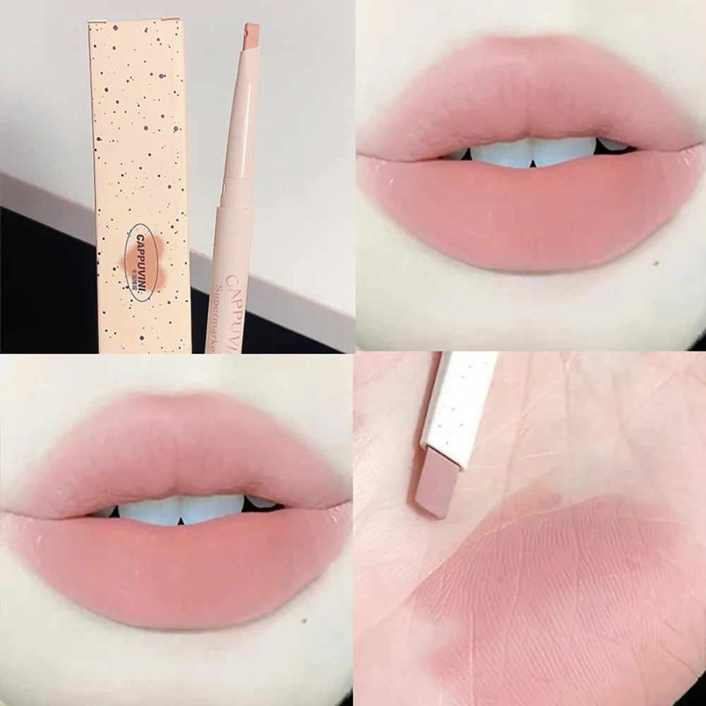 CAPPUVINI Matte Lip Liner Outline Lips Lipstick Pen Waterproof Long-lasting Color Lip Pencil Lipstick Pen Qme CP140-02