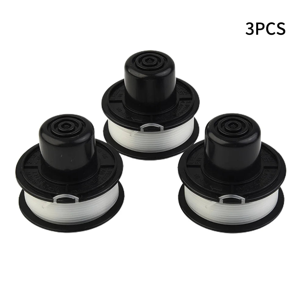 3Pcs Trimmer Heads For Black & Decker A6226 GL250 GL310 GL360 Bump Feed Spool Grass Weeds Trimmer Head Garden Tool Qme Default Title