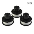 3Pcs Trimmer Heads For Black & Decker A6226 GL250 GL310 GL360 Bump Feed Spool Grass Weeds Trimmer Head Garden Tool Qme Default Title