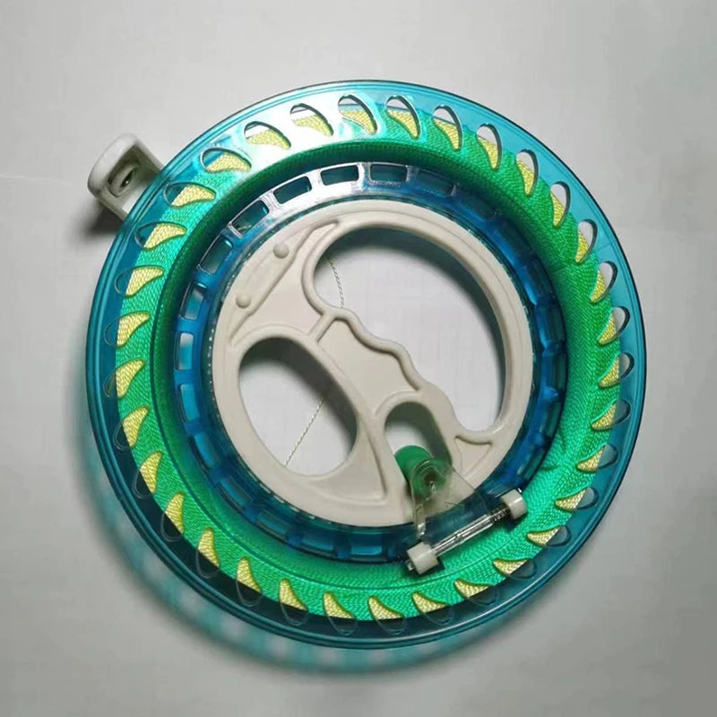Outdoor Blue Kite Winder 200 300 400M Fire Wheel Handle Line Round Qme