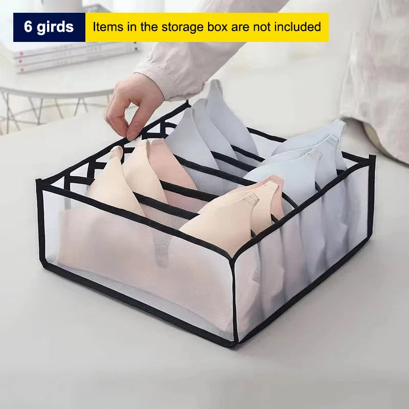 11 7 6 Girds Lingerie Drawer Storage Box Home Mesh Sock Organizer Qme C3