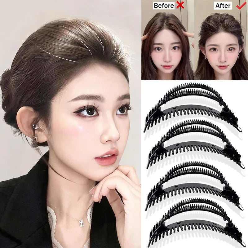 1/4pcs Cushion Stable Hair Roots Volumizing Fiber Insert Comb Invisible Fluffy Hair Pad Heightening Artifact Hairstyle Tool Qme