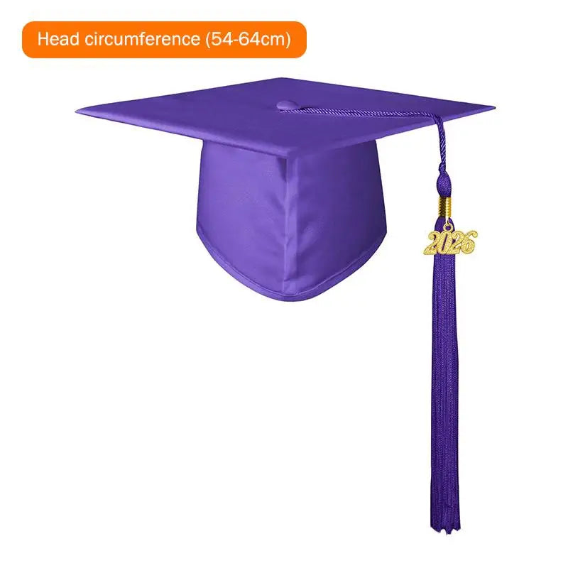2026 Graduation Cap Headwear With Tassel For High School & Bachelor Degree Cap Unisex Graduation Dress Ceremony Hat Master Qme A5