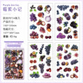 4Pcs Orange Strawberry Fruit Series Die cut Adhesive Sticker Journal Japanese stationery Decoration Scrapbook Diary Cute Sticker Qme C