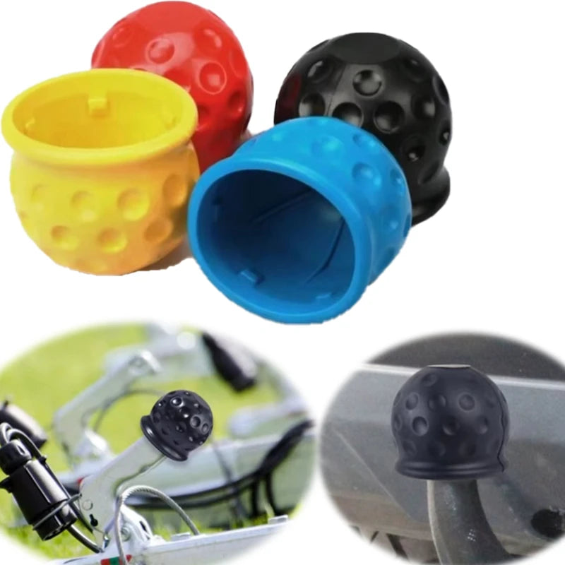Brand New 50MM Tow Bar Ball Cover Cap Trailer Ball Cover Tow Bar Cap Universal Hitch Trailer Towball Protect Car Accessories Qme