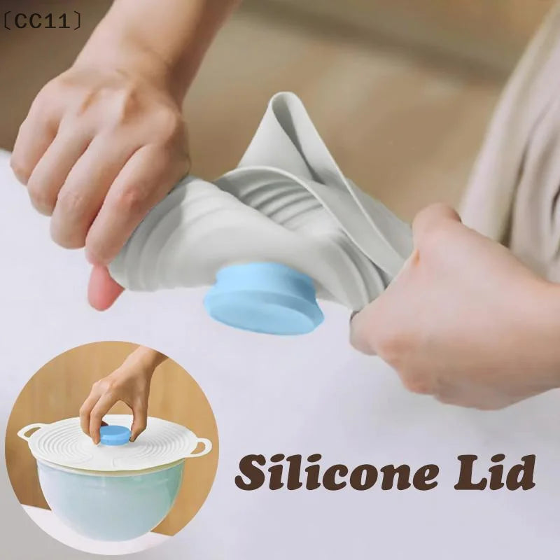 CC11Silicone Fresh-keeping Lid Anti-spill Dust-proof Leak-proof Qme
