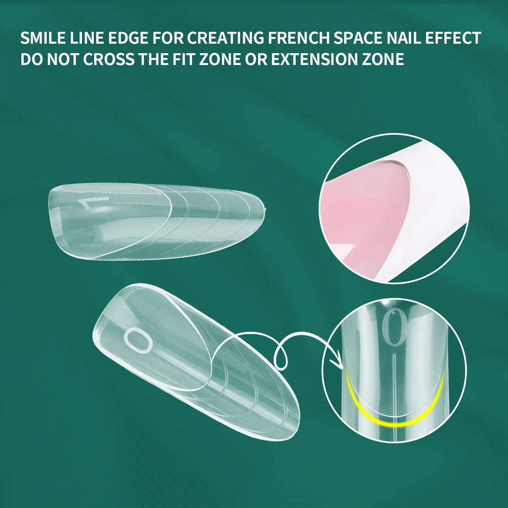 Nailpop Ellipse Nail Dual Forms 15 French Fast Construction Pink Qme