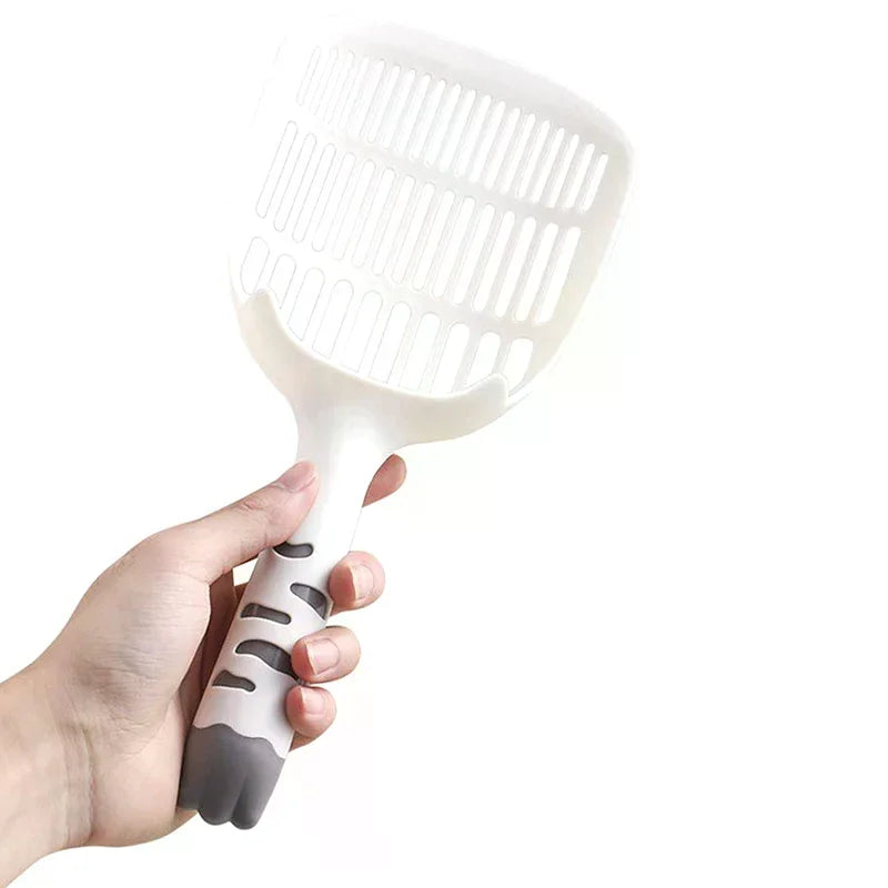Cat Litter Scoop Plastic Cat Litter Shovel With Base Self Cleaning Cat Litter Box Shovel Kitten Toilet Clean Tools Cat Supplies Qme