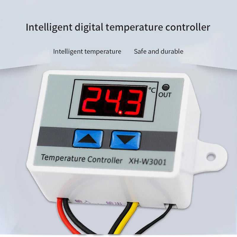 W3001 Digital LED Temperature Controller Thermostat Thermoregulator Qme