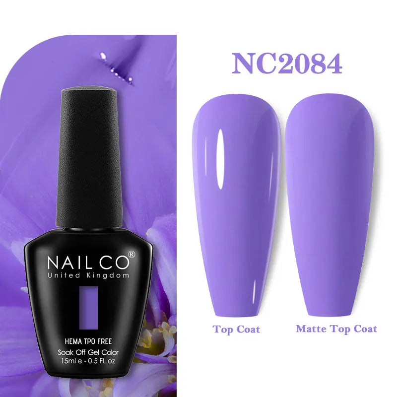 NAILCO Green Series Dark Gel Nail Polish Lasting Hybrid Base Matte Qme