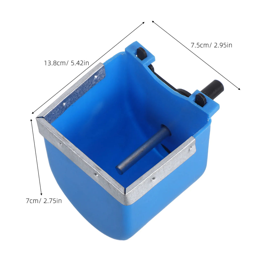 Stainless Steel Rabbit Drinking Bowl Automatic Water Dispenser Pet Cage Feeder for Home Farm Bunny Water Bowl Bunny Food Dishes Qme