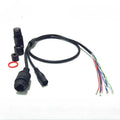 10pcs LAN Cable Module for CCTV IP Camera - RJ45 DC Jack (No 4/5/7/8 Wires) w/Status LED, QF001 Compatible Qme black