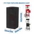 Popcorn Machine Cart Cover Dustproof Waterproof Heavy Duty 420D Machine Sleeve Cart Covers Popcorn Maker Protector For Outdoor Qme 25x18x52cm China Mainland