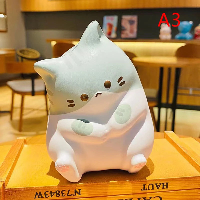 Cartoon-printed Cat Stress Relief Ball PU Slow-rising Squeeze Qme A3