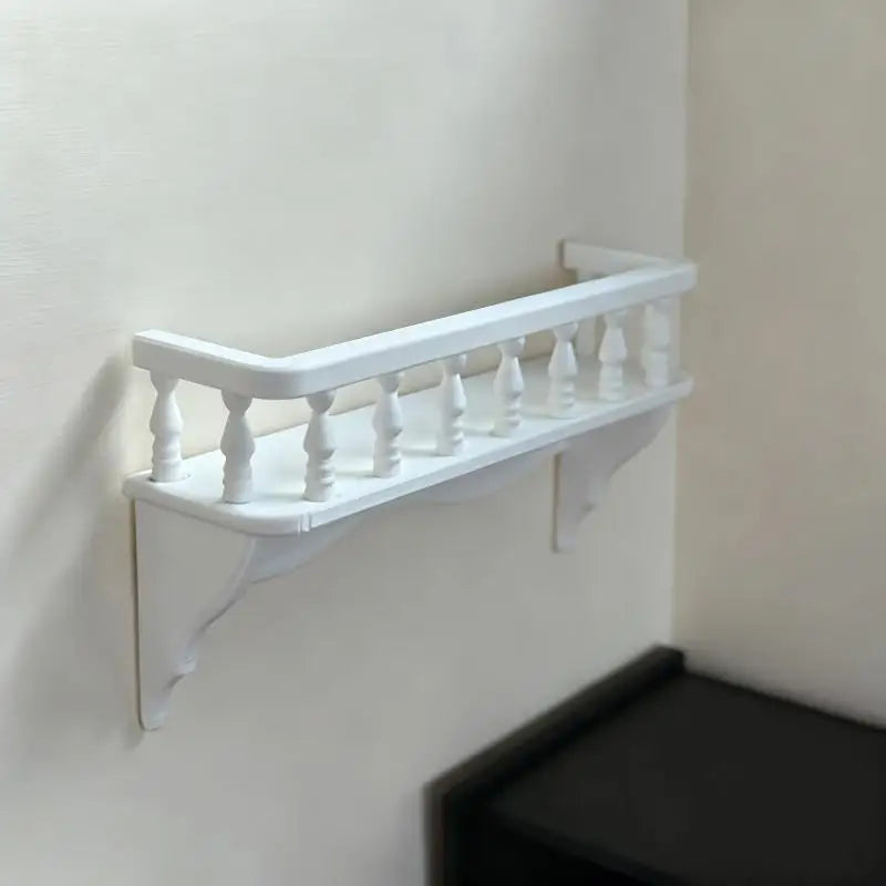 1 12 Dollhouse Simulation Wall Mounted Storage Rack Scene Decoration Qme