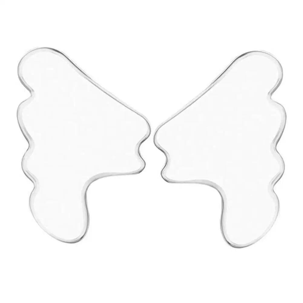 Silicone Face Pad Patch Wrinkle Removal Forehead Eye Neck Reusable Qme A 2pcs