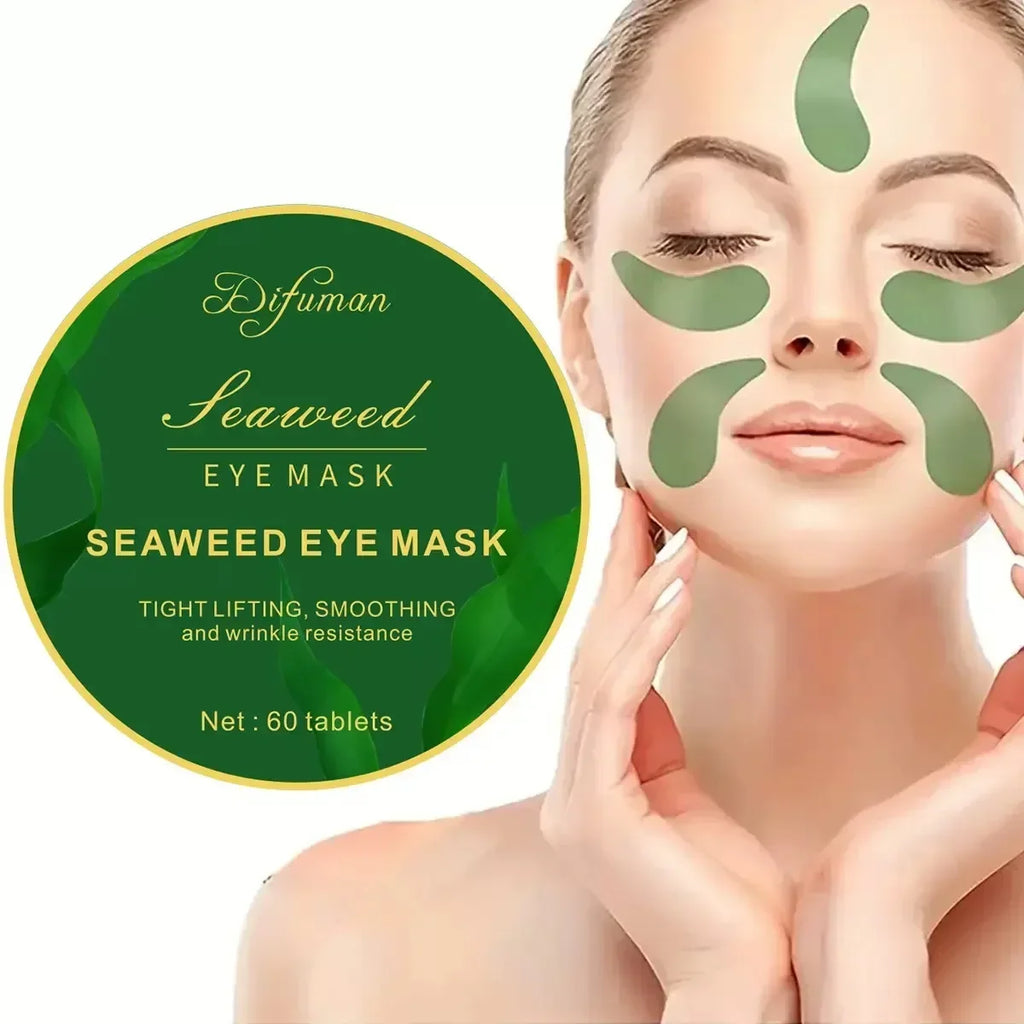 Seaweed Hyaluronic Acid Eye Mask Remove Dark Circles Collagen Patch Qme