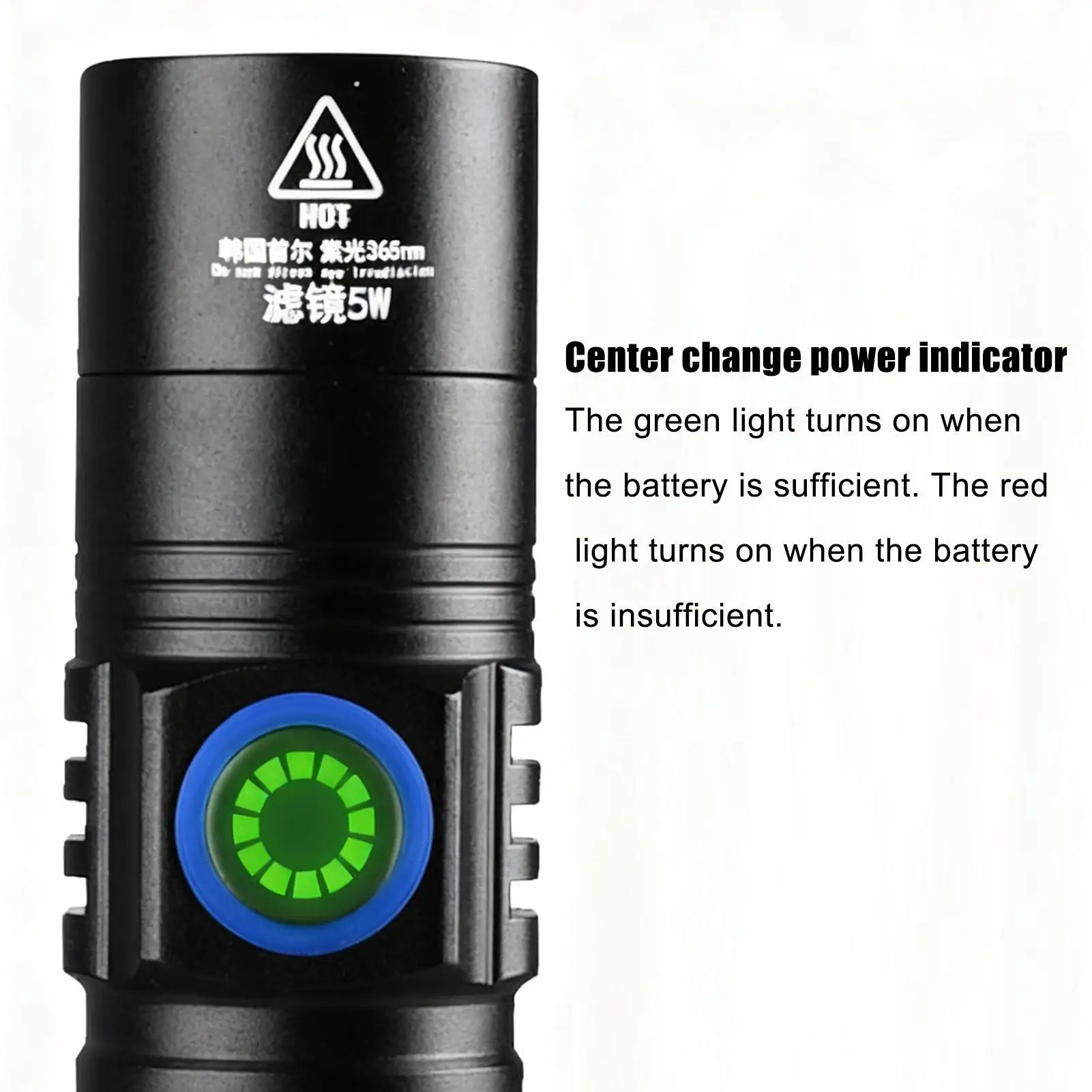 UV Light Flashlight Portable Multi-purpose Pet Supplies Handheld Qme