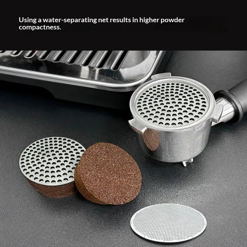 51 53 Reusable Coffee Puck Screen 316 Stainless Steel Double Layer Qme