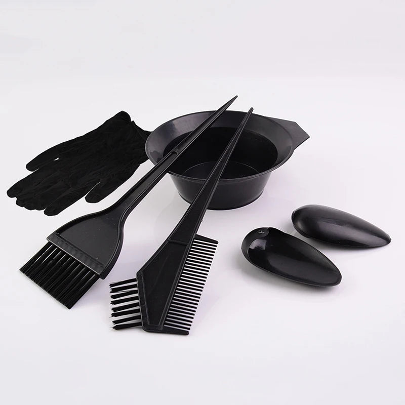5 7 Hair Coloring Kits Home Salon Dyeing Comb Bowl Brush Cream Earcap Qme