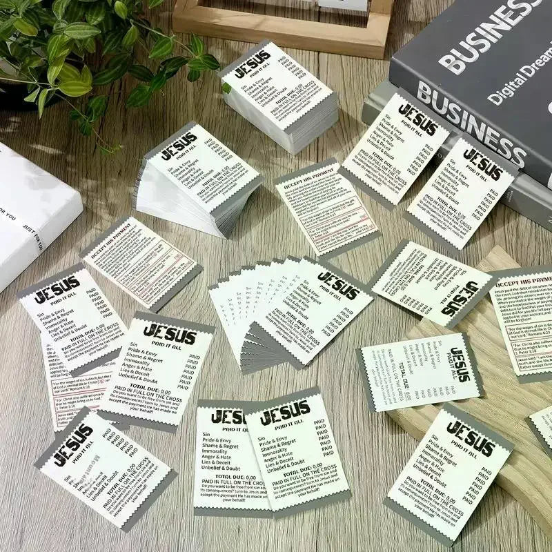 Pocket Little Jesus Bible Christian Tracts Non-fade Flyer Small Qme